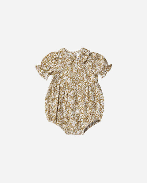 RYLEE + CRU  Gracie Romper- Golden Ditsy