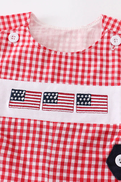 Patriotic Flag Embroidery Boy JonJon
