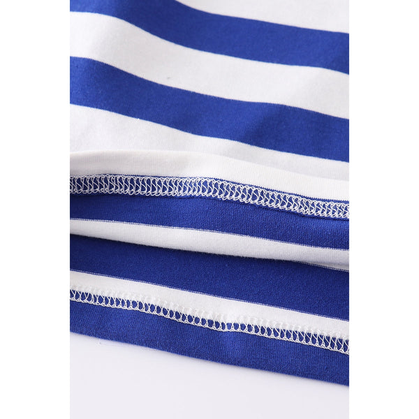 Striped turtle raglan short set