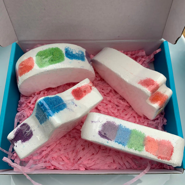 Rainbow Bath Bomb Set