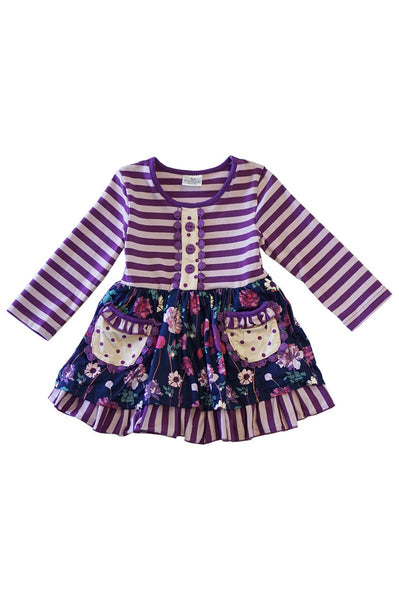 Melissa Purple Floral Dress
