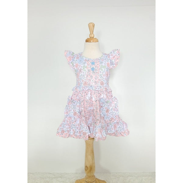 Busy Bunny Girls Dress