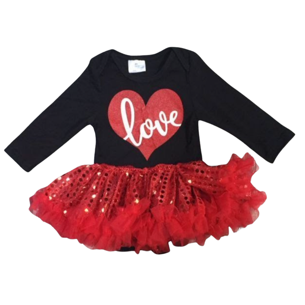 Love Tutu Baby Romper