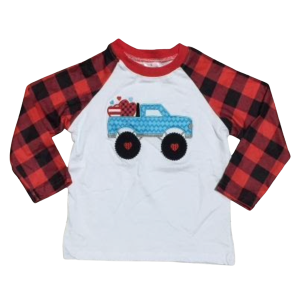 Monster Truck Love Raglan
