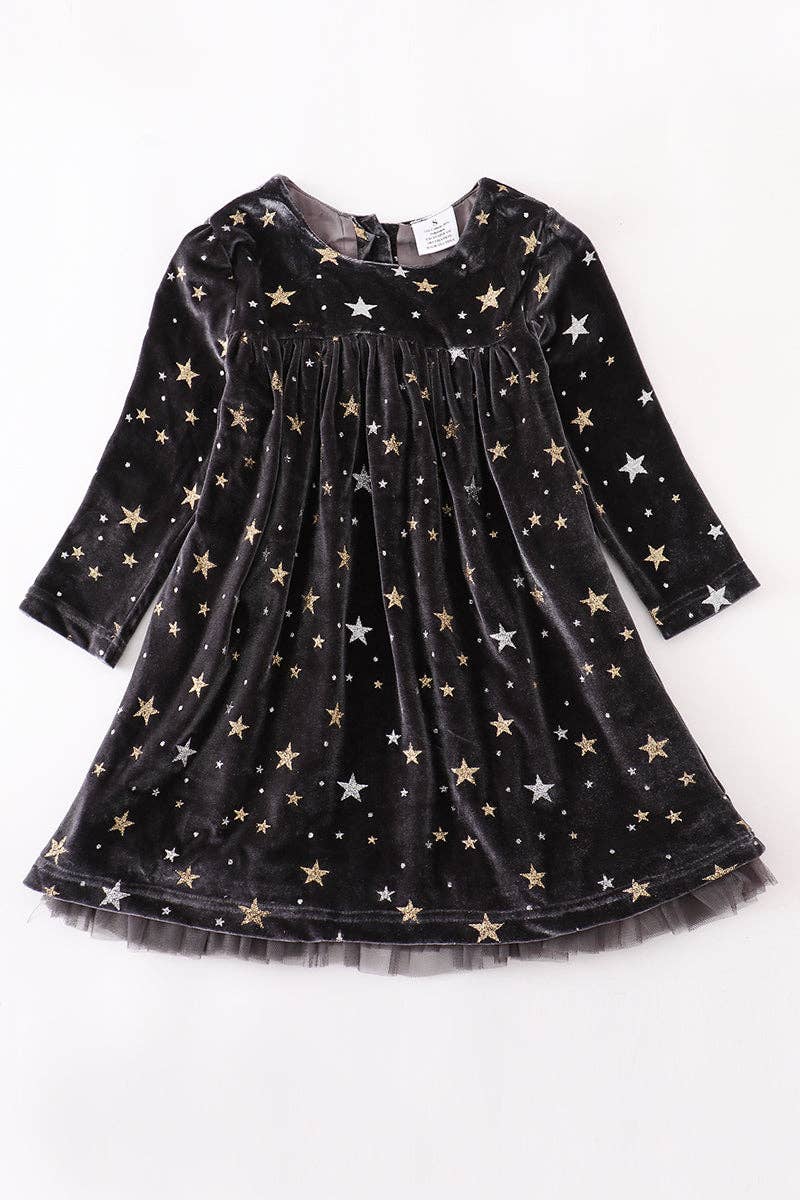 slim fit dress slacks Green Velvet Star Ruffle Dress – Little Pink Princess Boutique