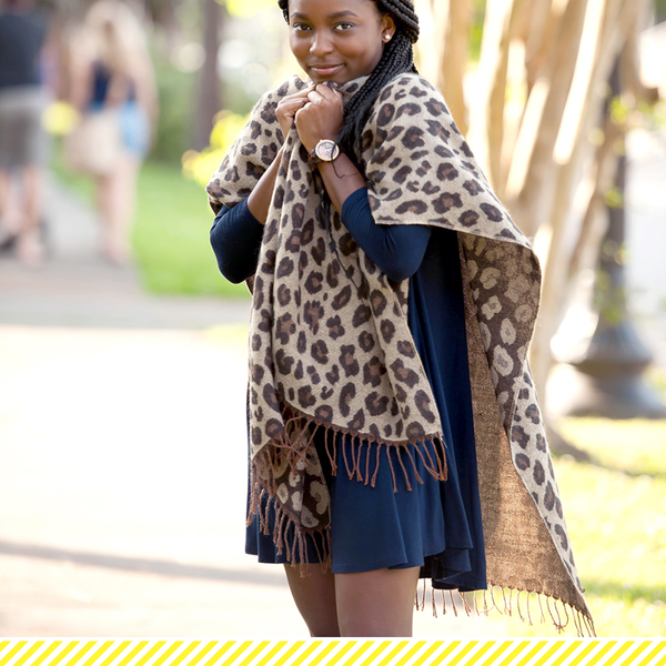Leopard Kennedy Shawl - Little Pink Princess Boutique