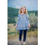 Navy Gingham Legging Set