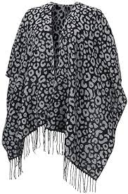 Black Leopard Kennedy Shawl