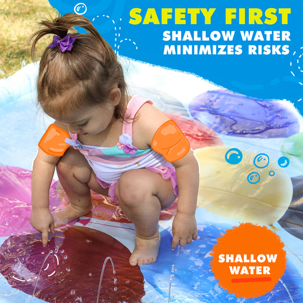 Summer Learning Splash Pad, Baby Pool, & Sprinkler