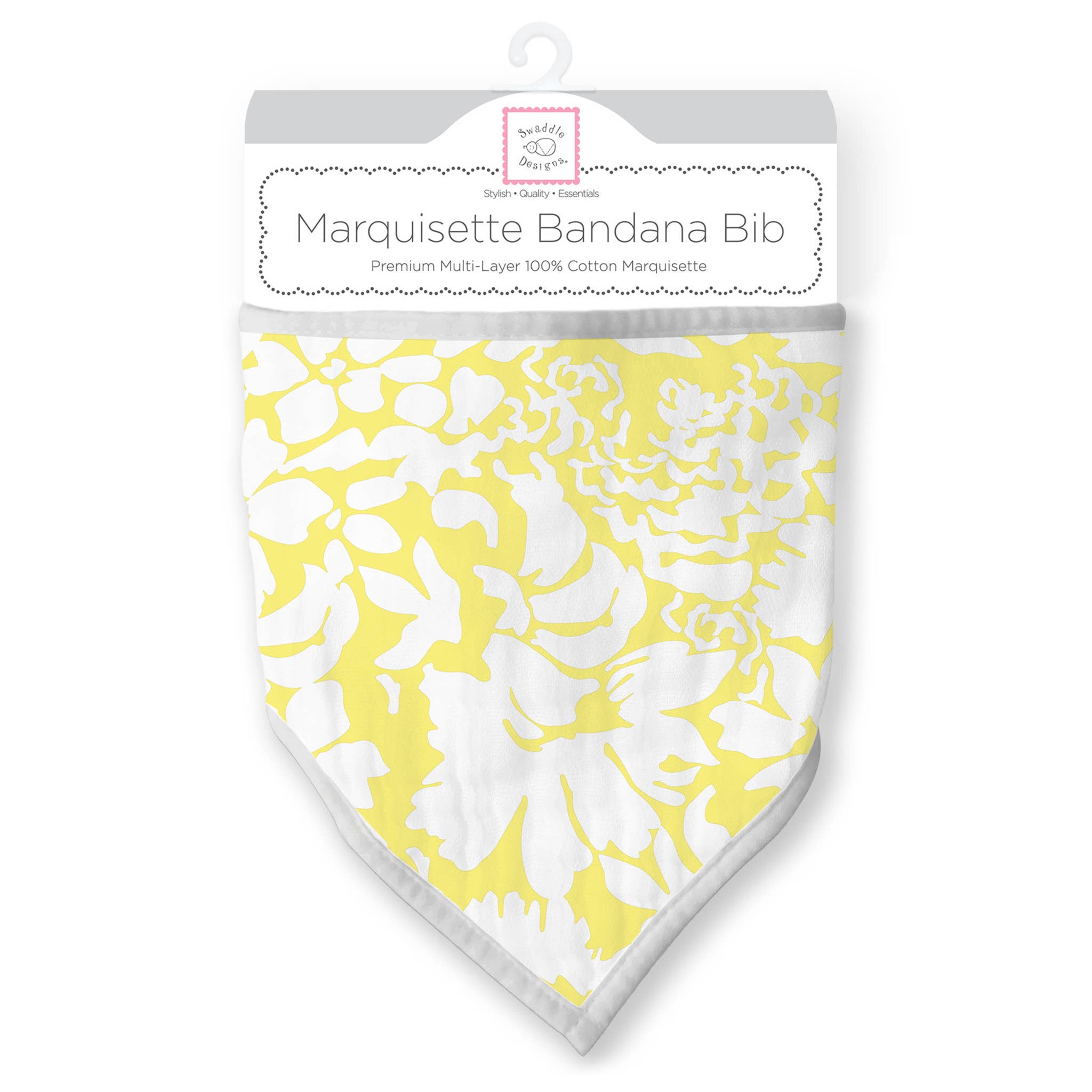 Marquisette Bandana Bib, Lush, Yellow