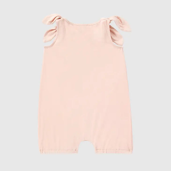 Tea Rose Bamboo Bowknot Overall