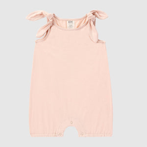 Tea Rose Bamboo Bowknot Overall