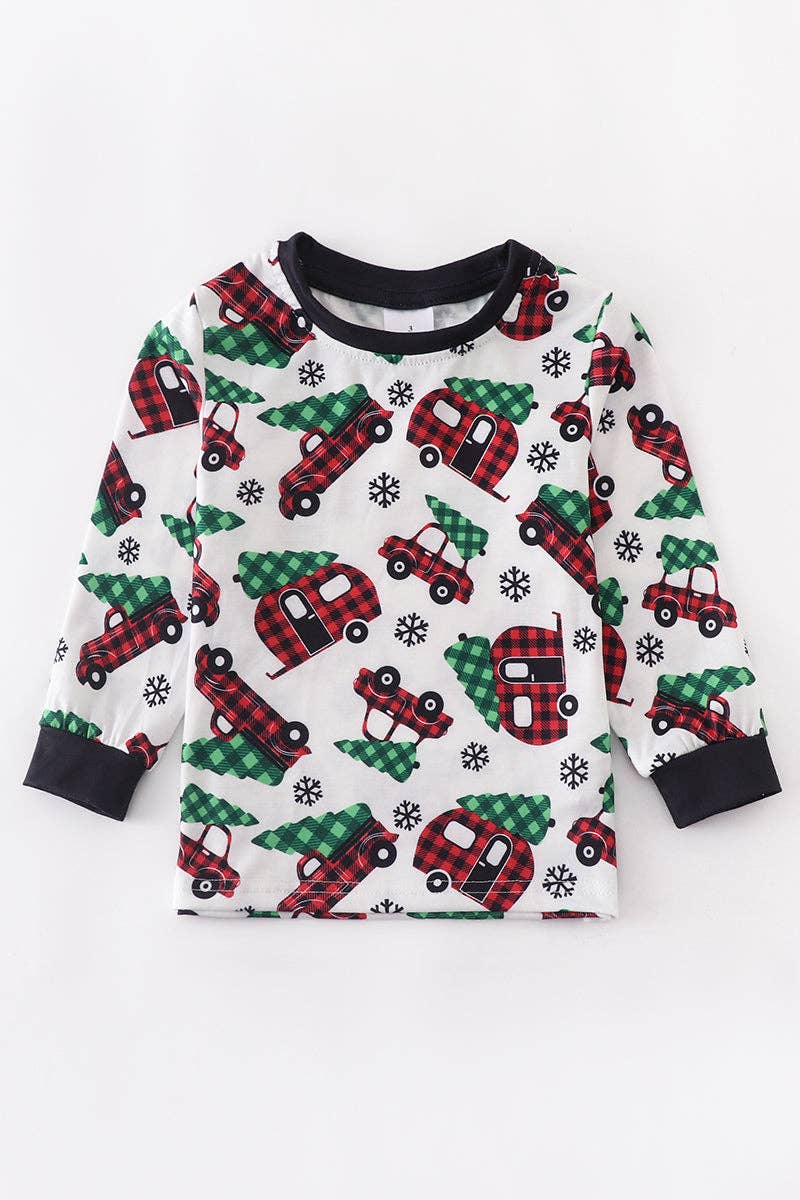 Christmas Truck Print Shirt