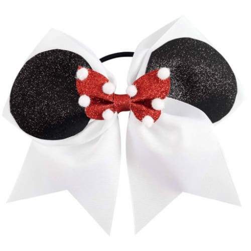 7 Inch Minnie Cheer Bow, Mouse Ear Cheer Bow Pony, Summit Bow