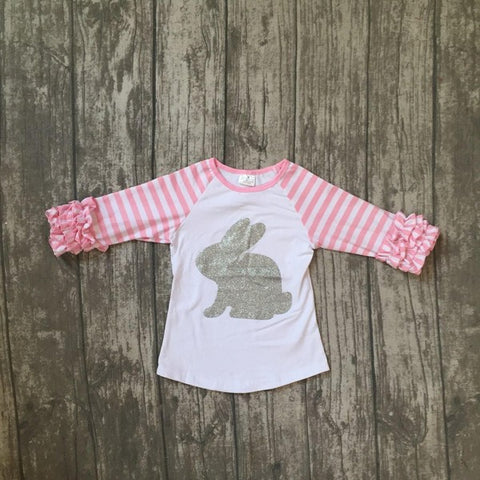 Easter Bunny Pink Icing Raglan