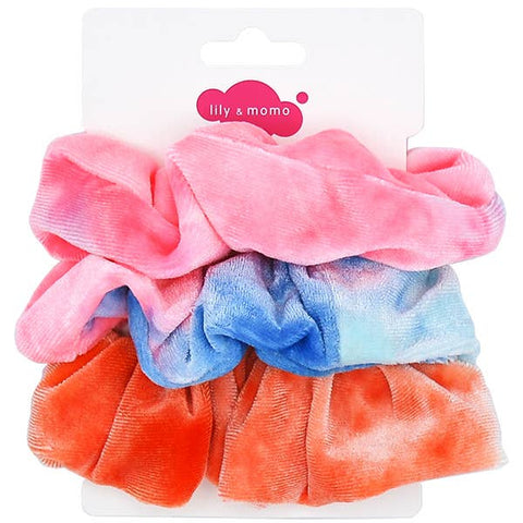 Velvet Scrunchie Trio- Set of three