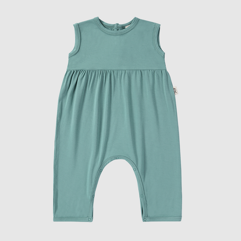 Sage Green Bamboo Baby Romper