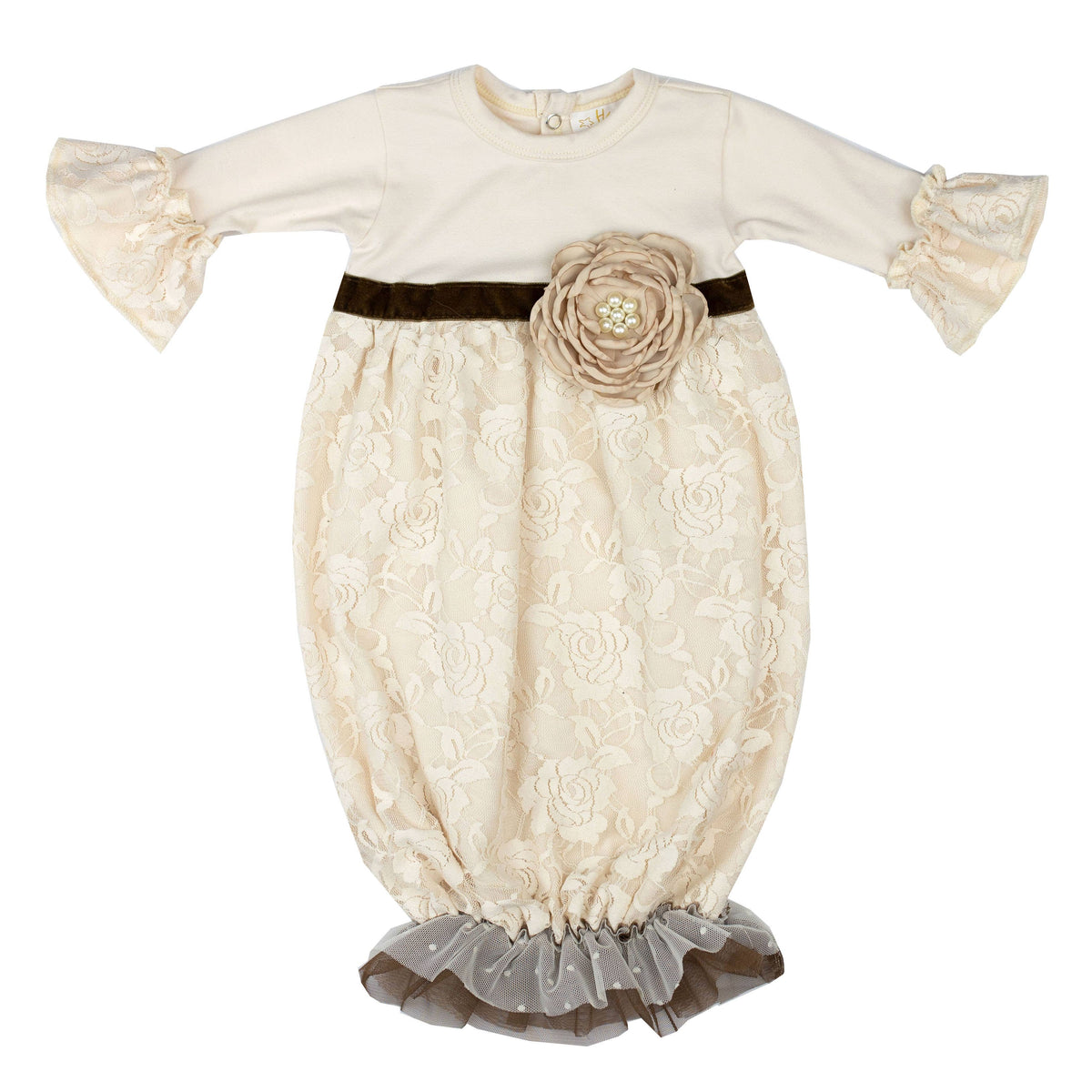 Vanilla Sugar Baby Gown – Little Pink Princess Boutique
