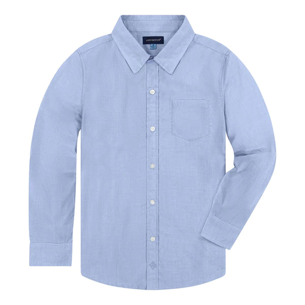 Andy & Evan Blue Chambray Button-Down