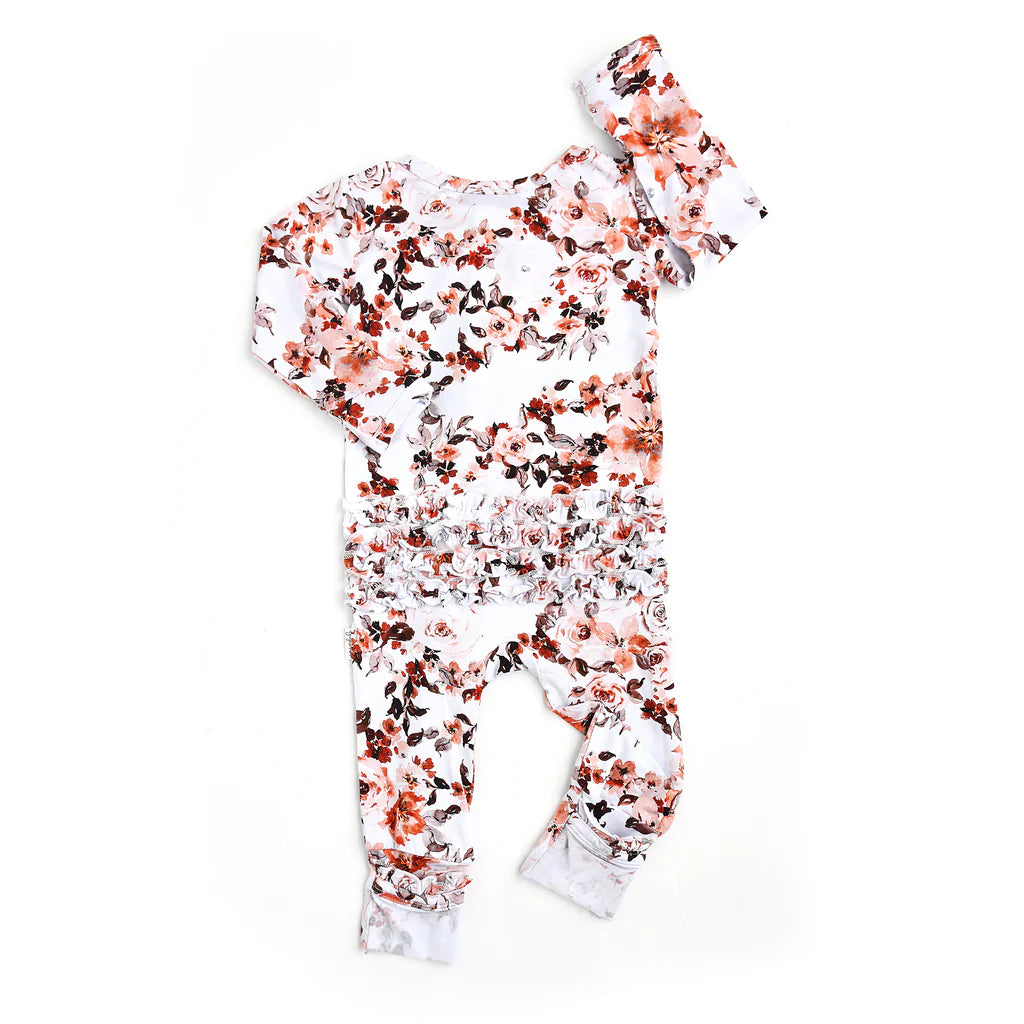Indie Ruffle Bamboo Romper – Little Pink Princess Boutique