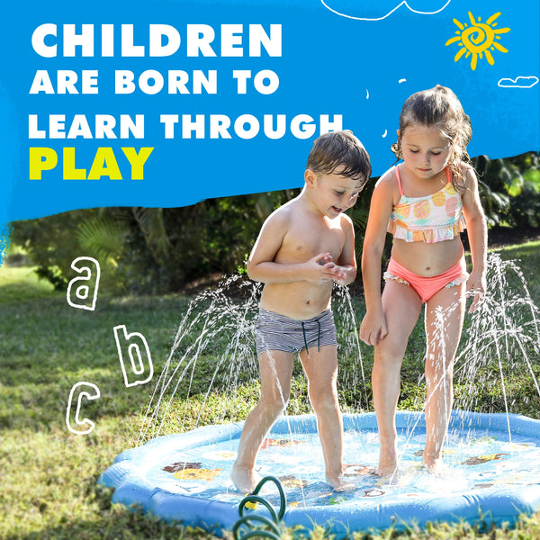 Summer Learning Splash Pad, Baby Pool, & Sprinkler