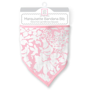 Marquisette Bandana Bib, Lush, Pink