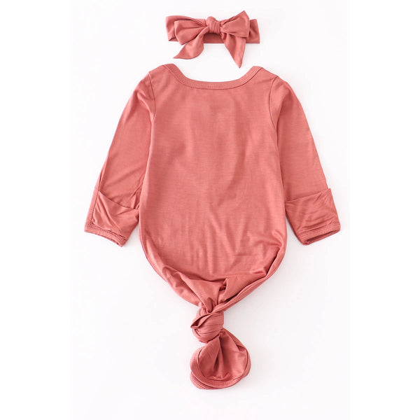 Rose Bamboo Baby Gown Set