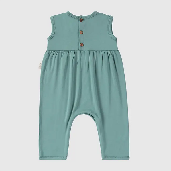 Sage Green Bamboo Baby Romper