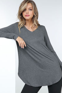 Mary Charcoal Top